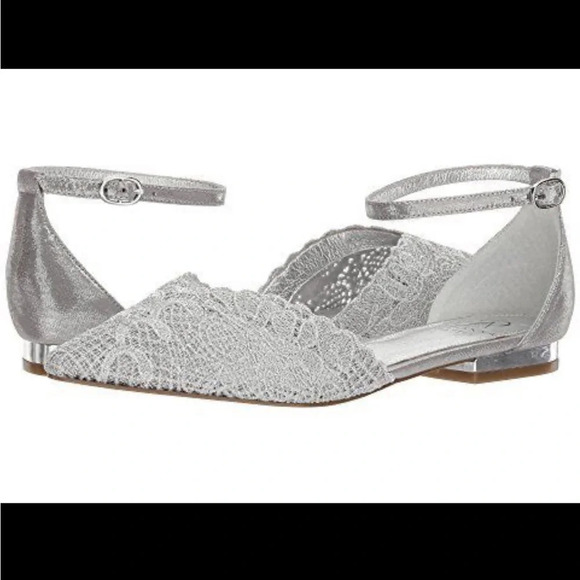 Adrianna Papell Shoes - Brand new in box Adrianna Papell silver Trala 8.5 flats bride or bridesmaid